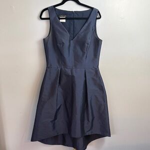 ALFRED SUNG Midnight Blue High-Low Dress